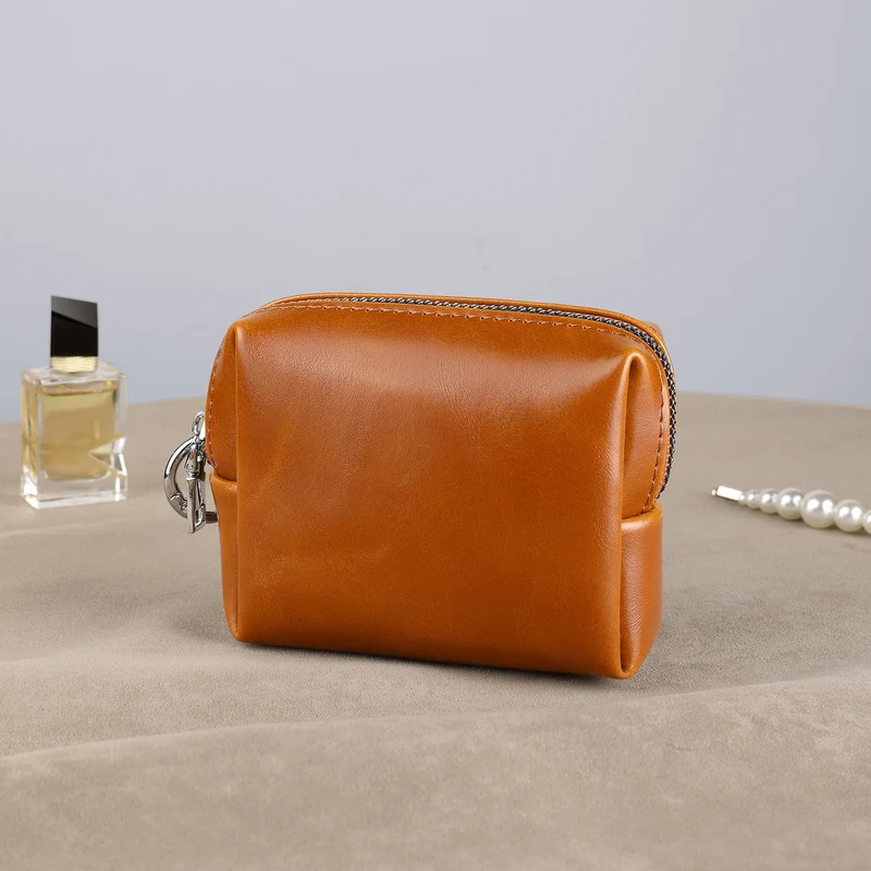Texturierter Leder Kosmetik Organizer