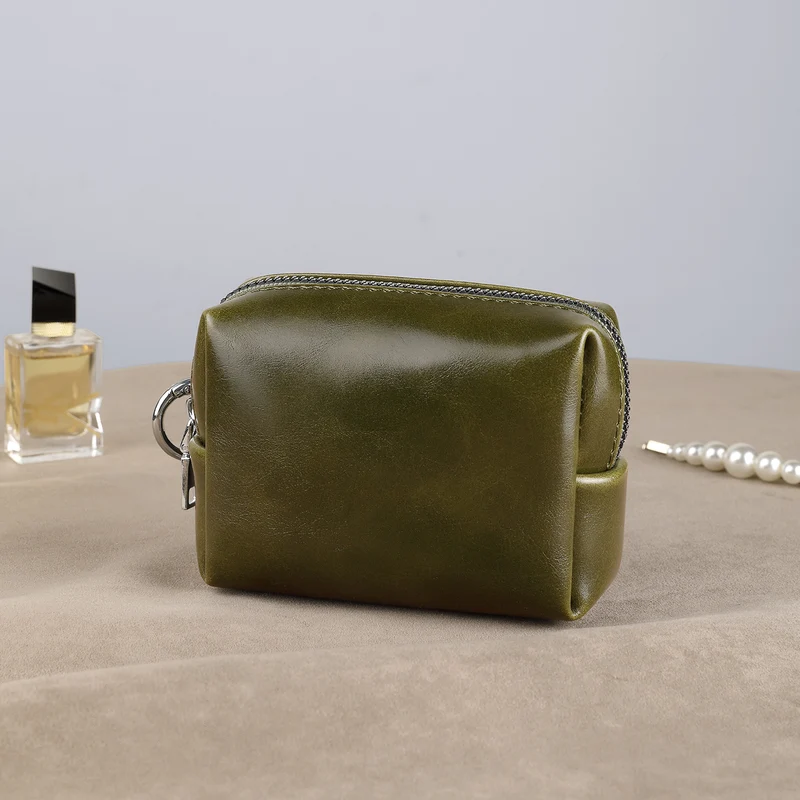 Texturierter Leder Kosmetik Organizer