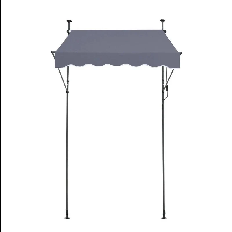 Klemmmarkise Balkon 150×120cm UV80+ Sonnenschutz ohne Bohren