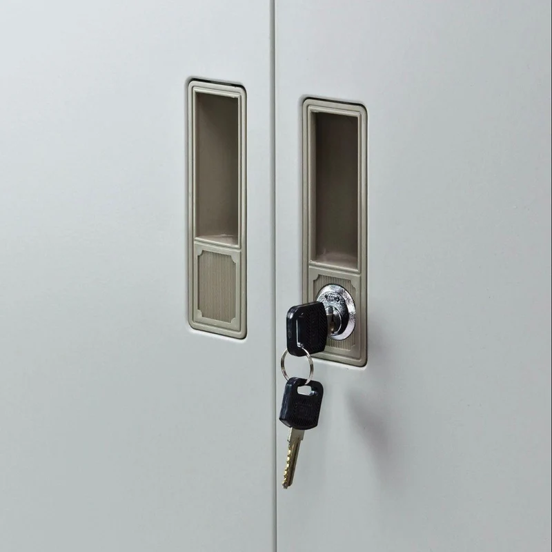 4er-Set Metall-Lagerschränke robust & vielseitig