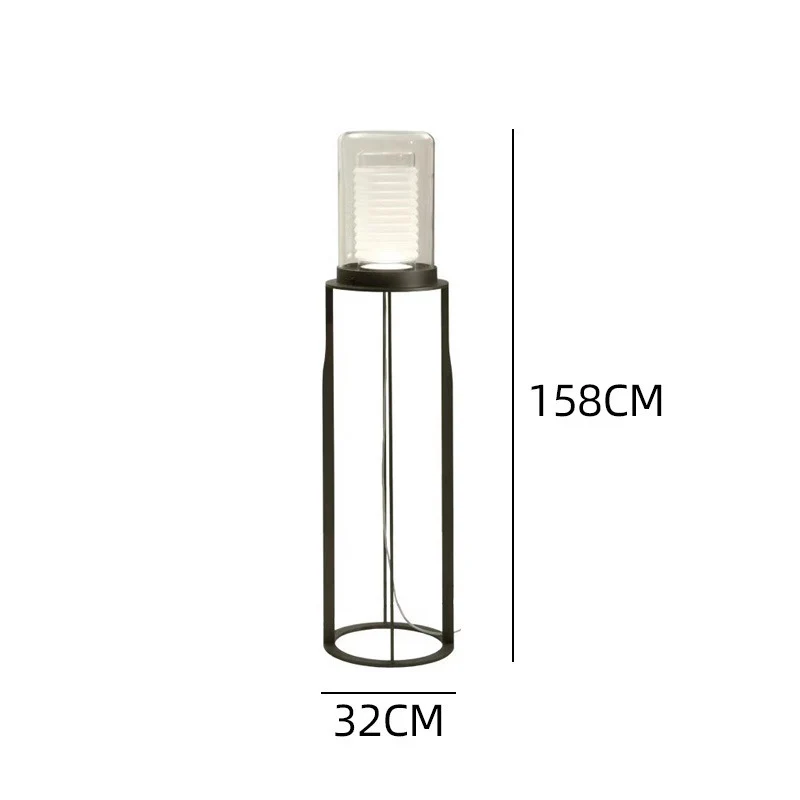 Moderne transparente Tischlampe