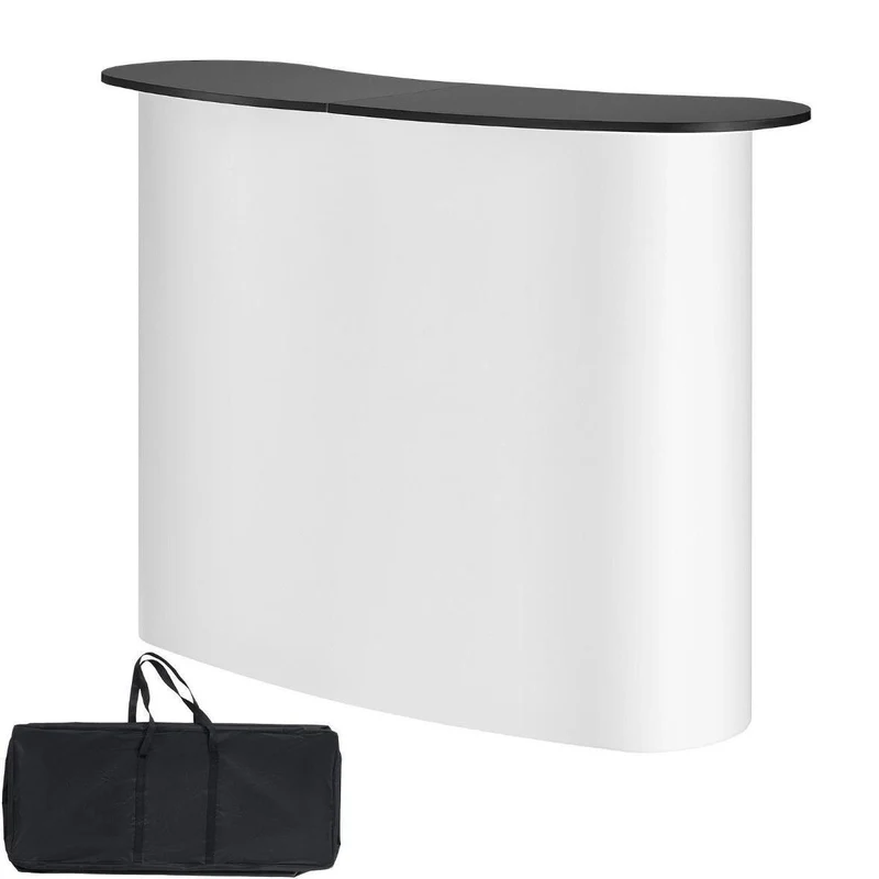 Mobiler Messetresen Promotionstand mit Stauraum & Holzplatte
