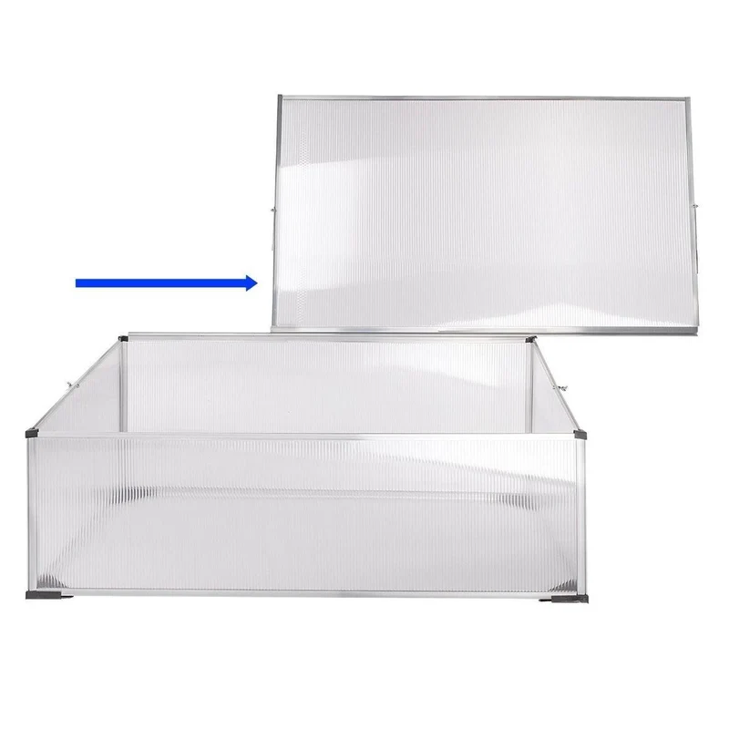 Kompaktes Frühbeet mit Aluminiumrahmen & UV-Schutz