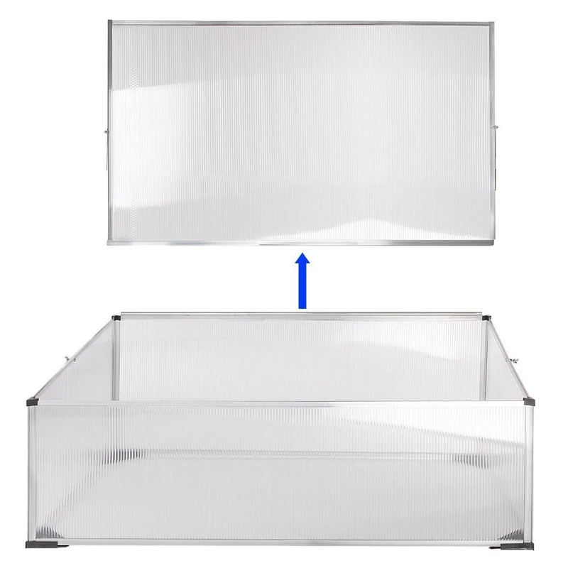 Kompaktes Frühbeet mit Aluminiumrahmen & UV-Schutz