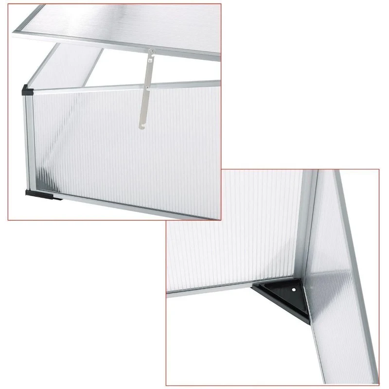 Kompaktes Frühbeet mit Aluminiumrahmen & UV-Schutz