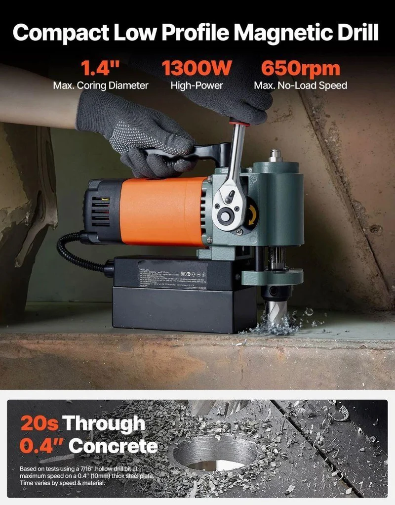 Magnetbohrmaschine 1300W kompakt & leistungsstark