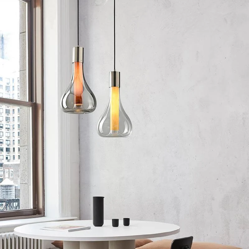 Elegante abstrakte LED-Kronleuchter