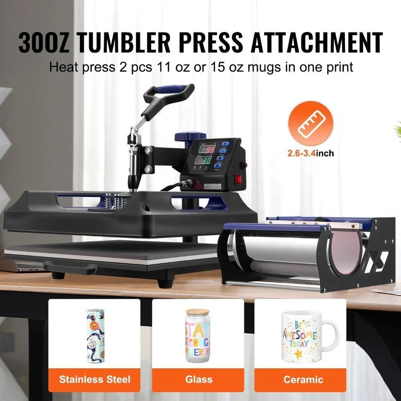 8in1 Heißpresse Multifunktionale Transferpresse