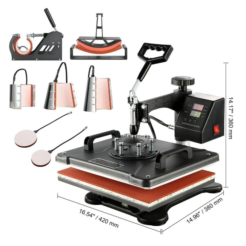 8in1 Transferpresse Textil-, Tassen- & Multifunktionspresse
