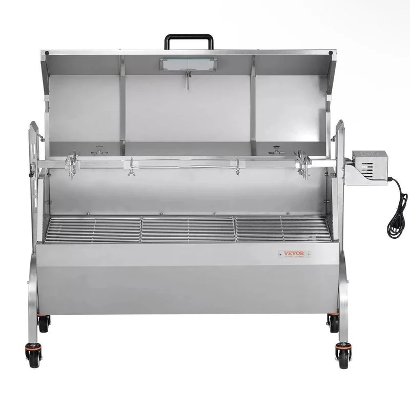 Elektrischer Spanferkelgrill aus Edelstahl mit 52W Motor