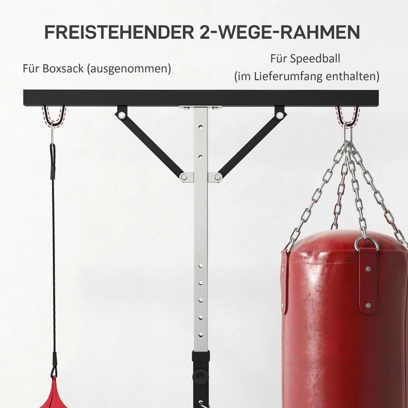 Boxsackständer mit Speedball – Höhenverstellbare Trainingsstation