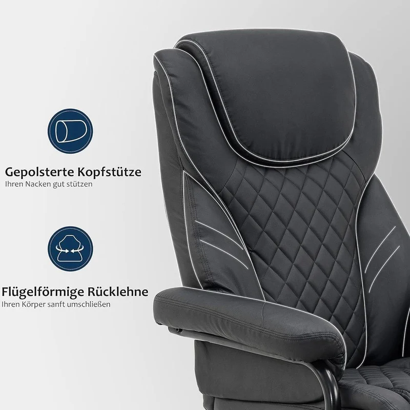 Moderner Relaxsessel mit Hocker drehbar & verstellbar