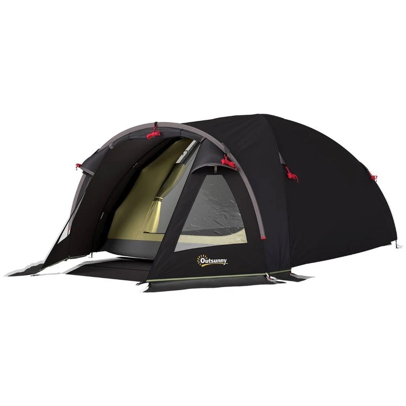 Camping Tunnelzelt für 2–4 Personen mit Wohnbereich