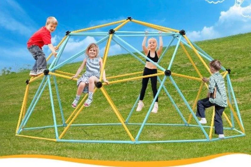 Geometrische Kletterkuppel Ø3m Klettergerüst für Kinder
