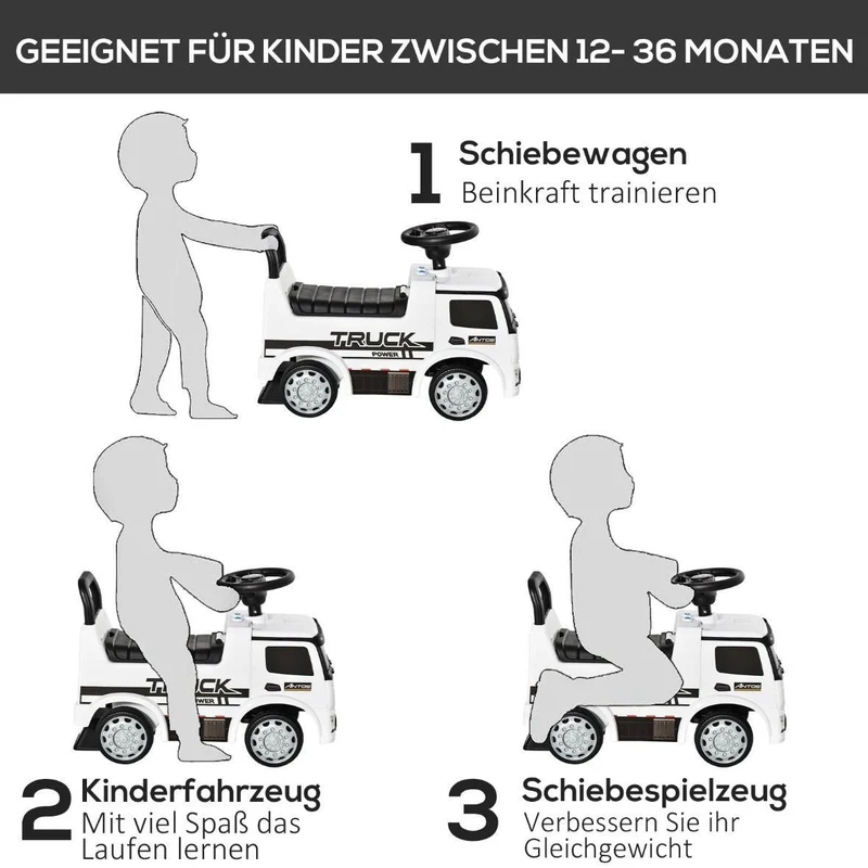 Mercedes-Benz Kinder Rutschauto 3in1 mit Schiebefunktion