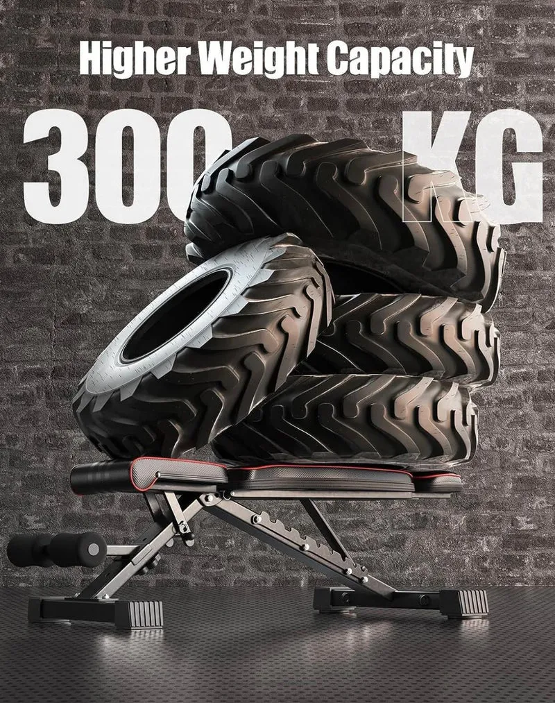 Klappbare Hantelbank – Verstellbar & bis 300 kg belastbar
