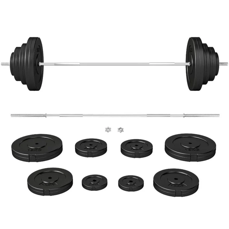 70-kg Langhantelset für effektives Ganzkörpertraining