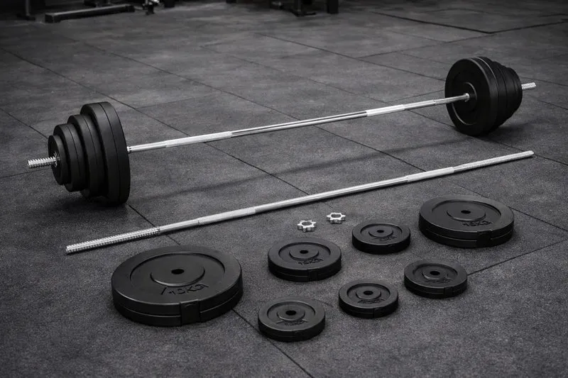 70-kg Langhantelset für effektives Ganzkörpertraining