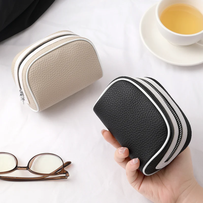 Kompakter Reißverschluss Kosmetik Organizer