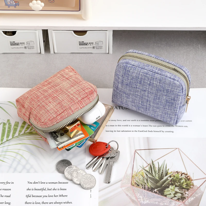 Kompakte Reißverschluss-Münztasche