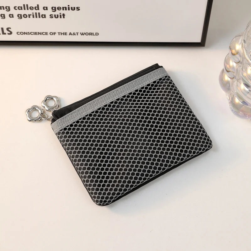 Stilvolle Mesh Reißverschluss-Tasche