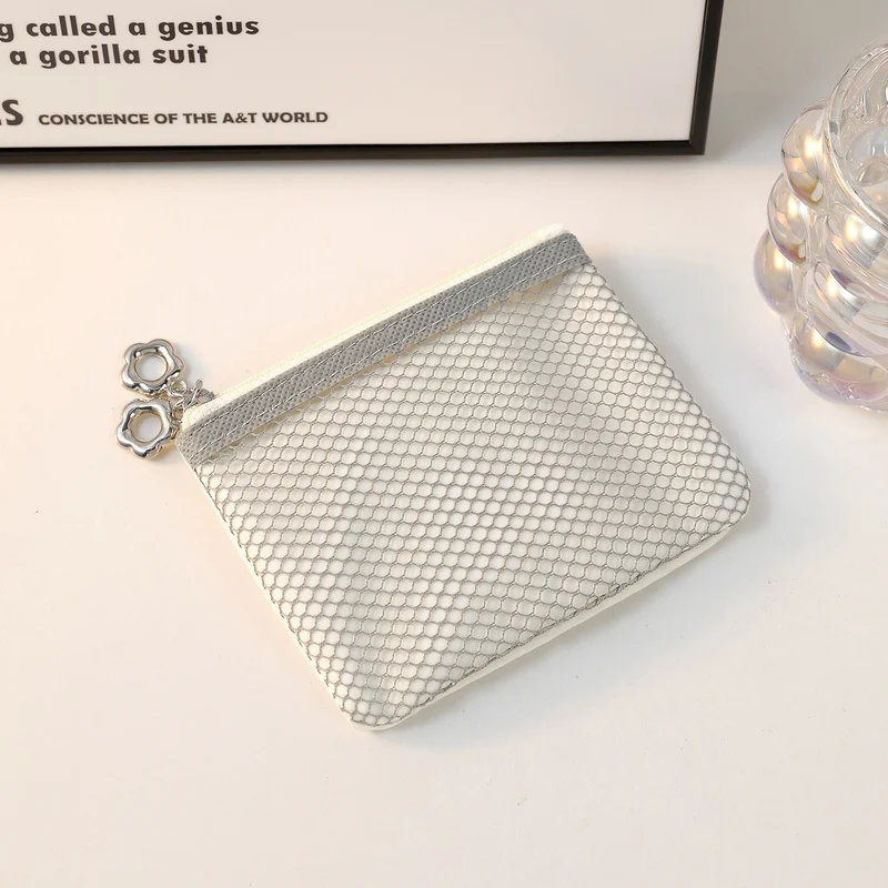 Stilvolle Mesh Reißverschluss-Tasche