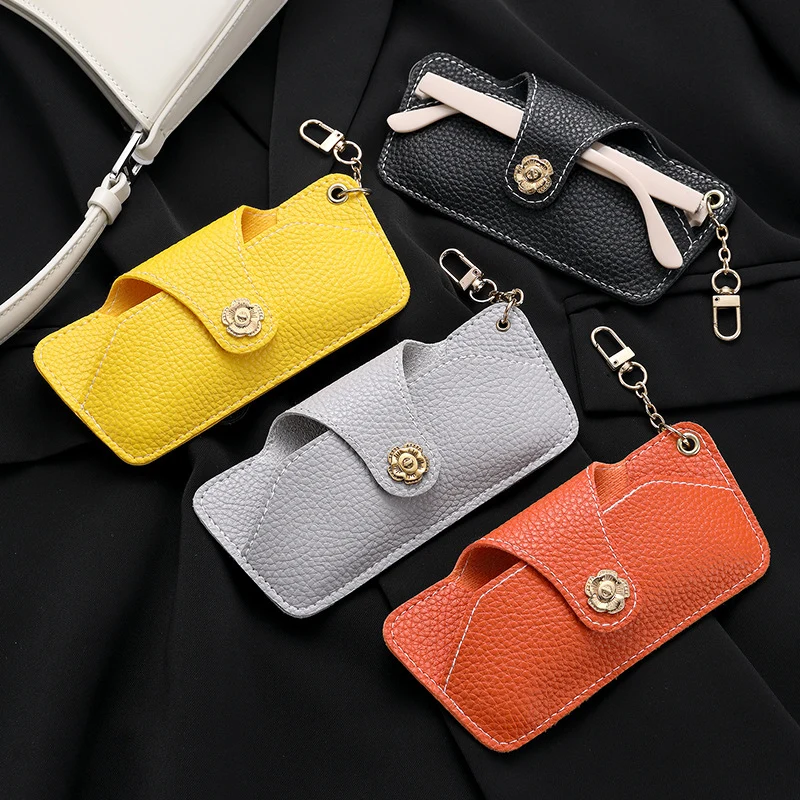 Stylische Leder Sonnenbrillenetui