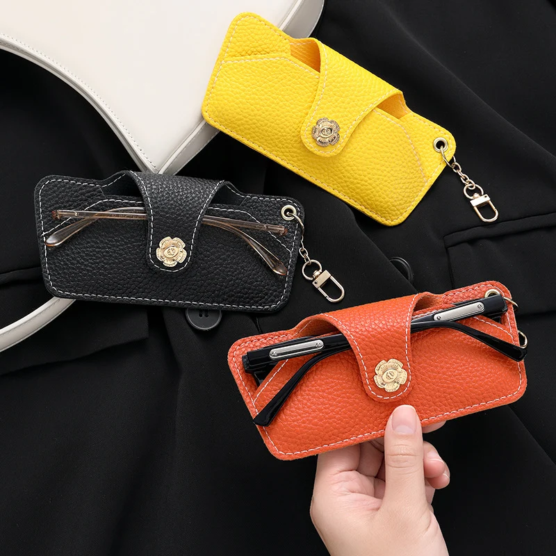 Stylische Leder Sonnenbrillenetui