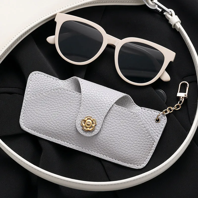 Stylische Leder Sonnenbrillenetui