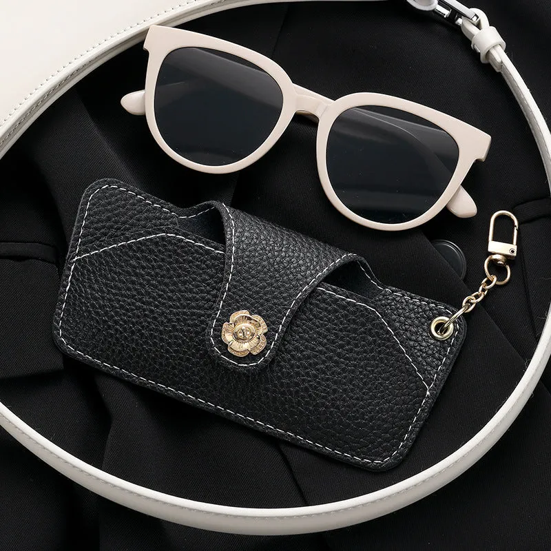 Stylische Leder Sonnenbrillenetui