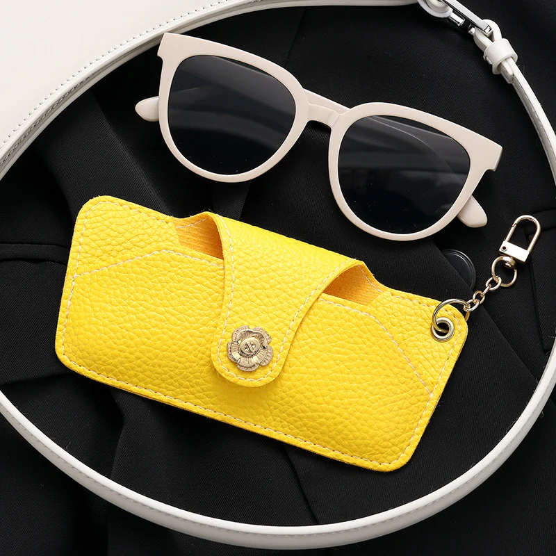 Stylische Leder Sonnenbrillenetui