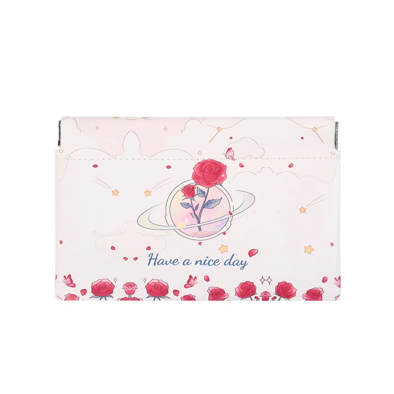 Künstlerische Blumenmuster Münztasche
