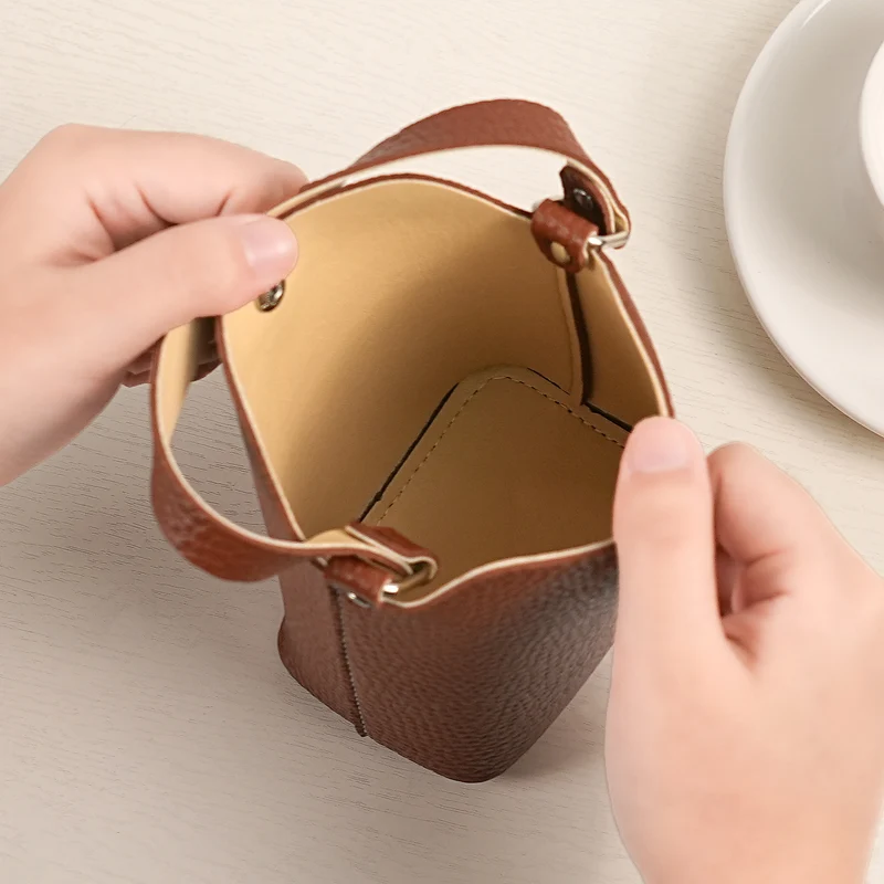 Mini Texturierte Handtasche