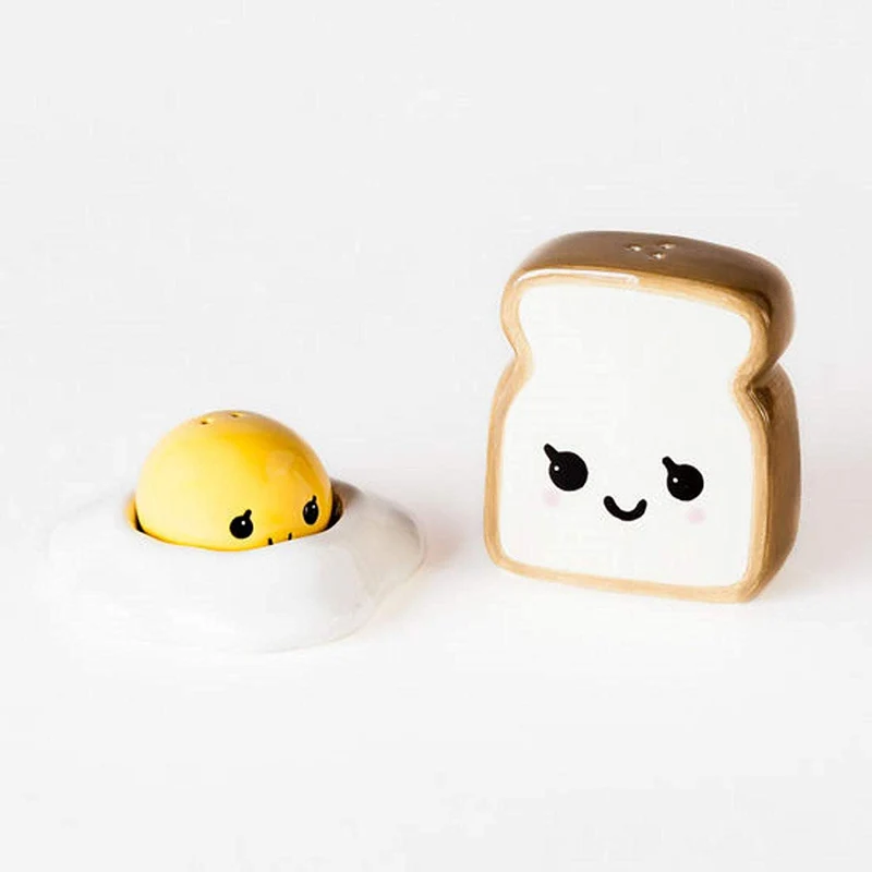 Egg and Toast Salt and Pepper Shakers