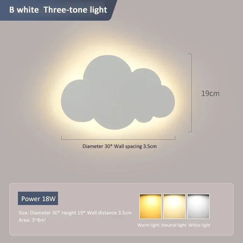 Skanto | LED-Schiebewandleuchte – 3-Farben dimmbare moderne Wandbeleuchtung für Schlafzimmer, Wohnzimmer und Kinderzimmer-Dekor