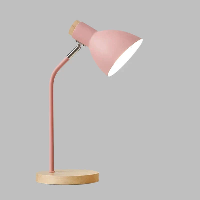 Skanto | Holz-Tischlampe – Kreative skandinavische Schreibtischlampe aus Holz und Metall