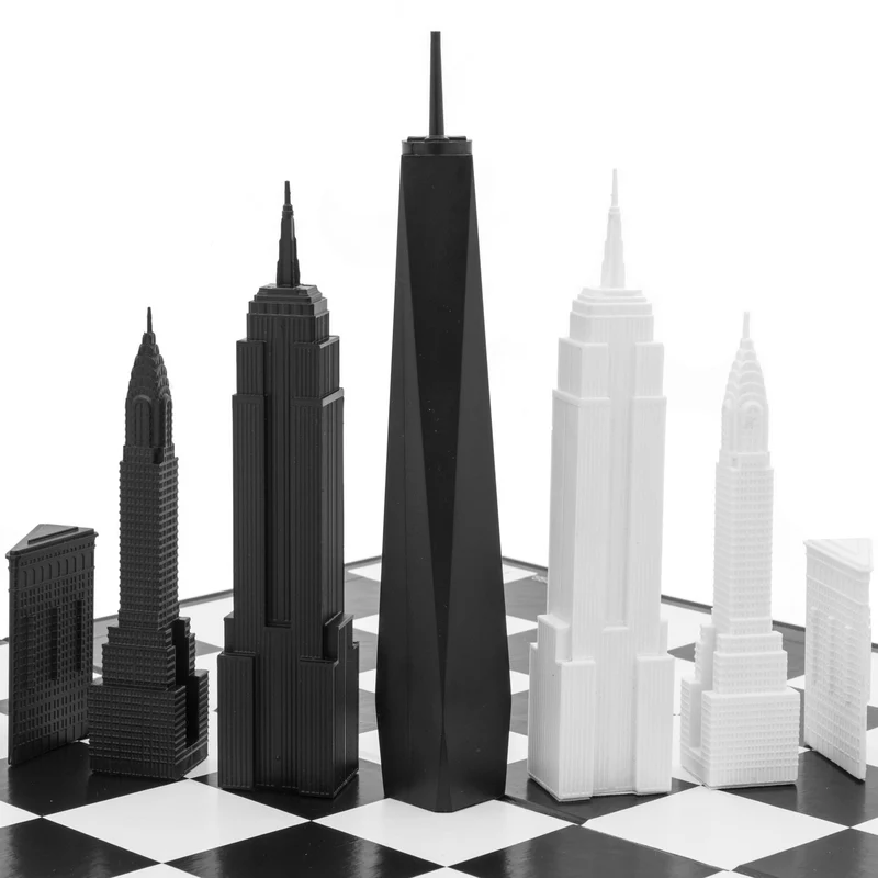New York Buildings Chess Set
