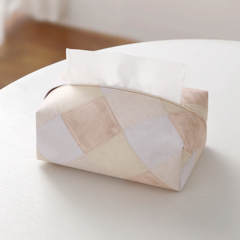 Chic Patchrk Gewebe Box Abdeckung