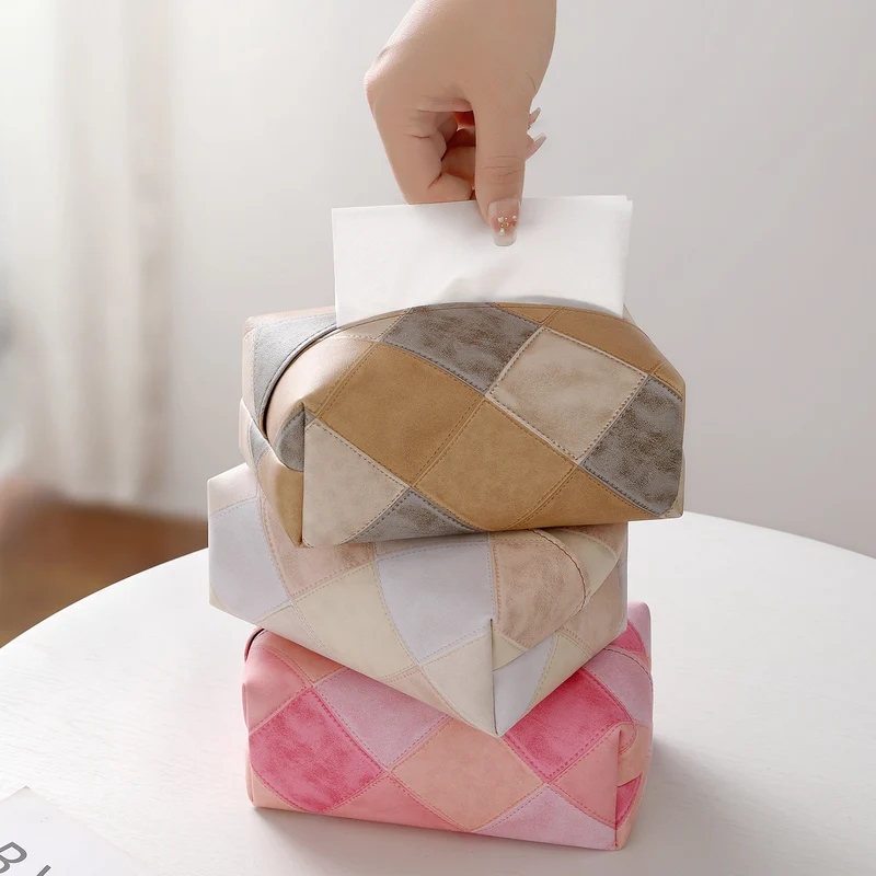 Chic Patchrk Gewebe Box Abdeckung