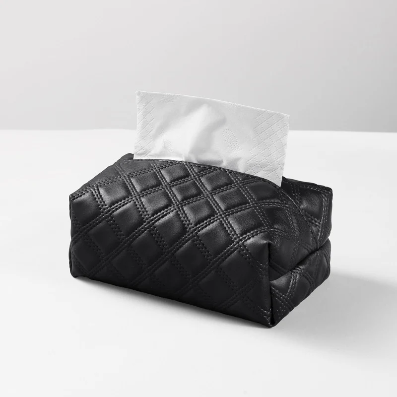 Elegante gesteppte Taschentuchbox-Abdeckung