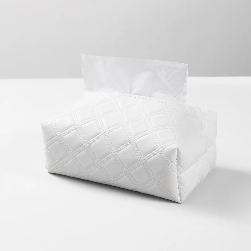 Elegante gesteppte Taschentuchbox-Abdeckung