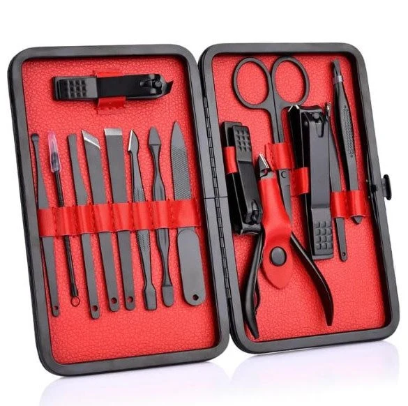 Skanto | 15-teiliges professionelles Maniküre-Set mit Reiseetui