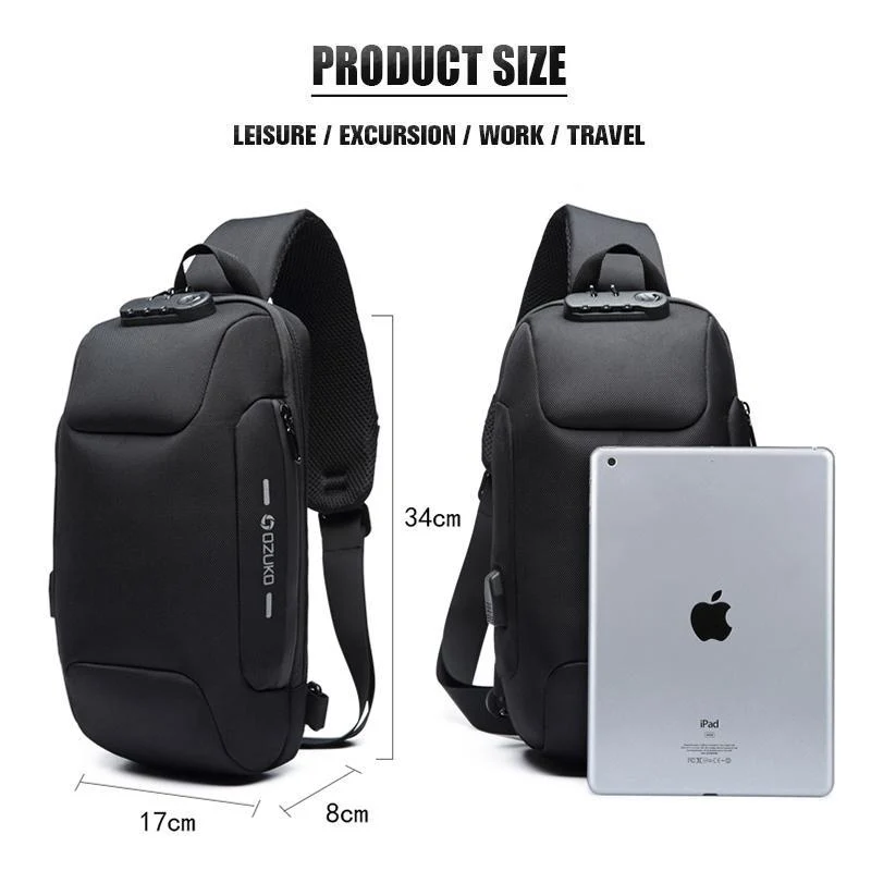 Skanto | Anti-Diebstahl-Rucksack mit 3-stelligem Schloss