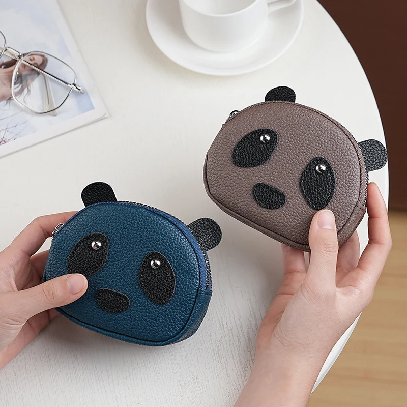 Niedliche Panda-Themen Reißverschluss-Münzbörse