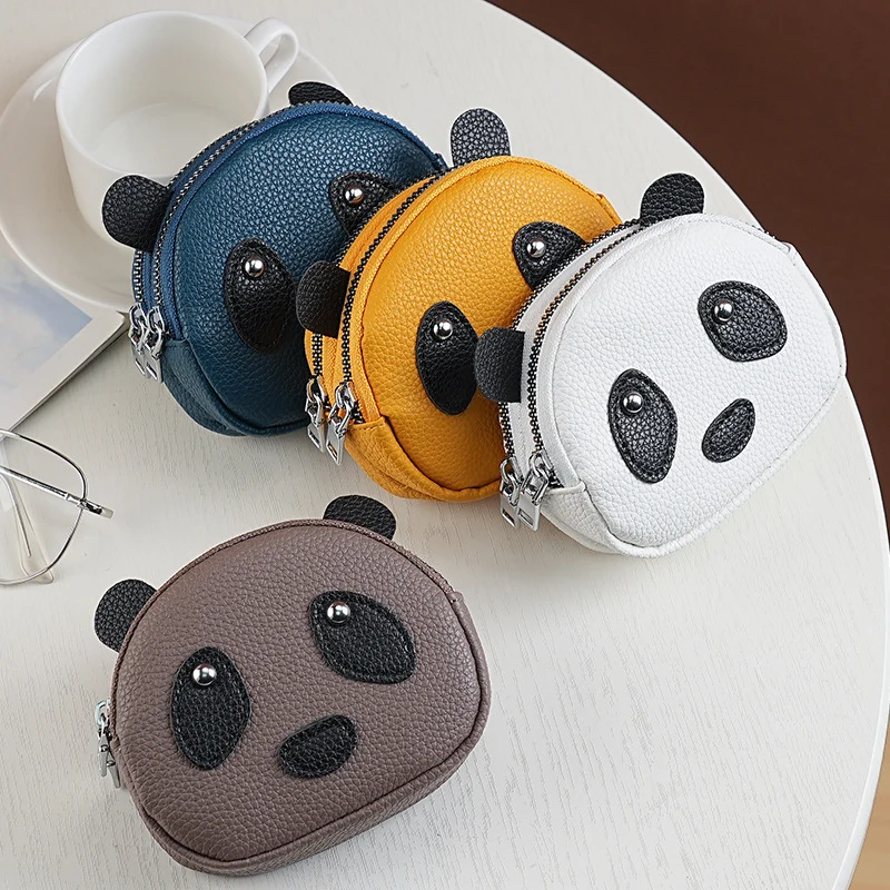 Niedliche Panda-Themen Reißverschluss-Münzbörse