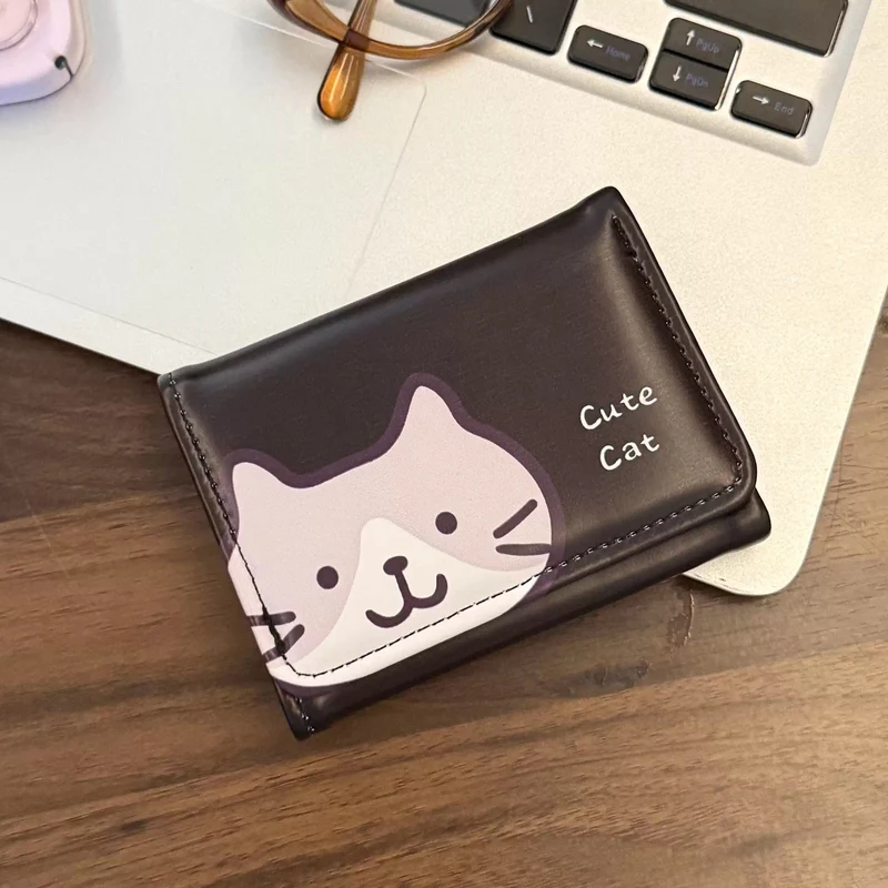 Süßes katzenmotiviertes Reißverschlussportemonnaie