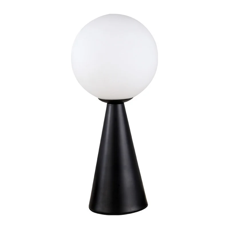 Moderne Minimalistische Tischlampe mit kugelförmigem Schirm