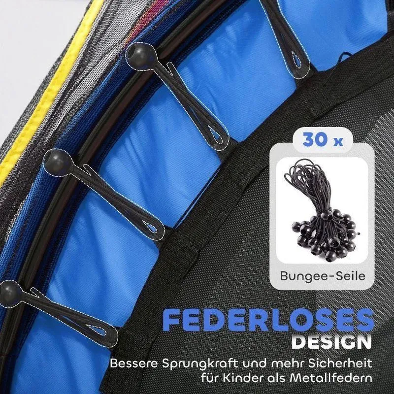 Kindertrampolin Ø140cm mit Sicherheitsnetz Indoor & Outdoor