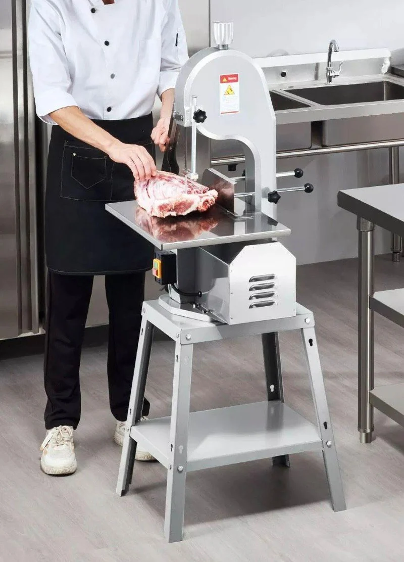 Fleischbandsäge 850W Edelstahl Knochen- & Fleischsäge
