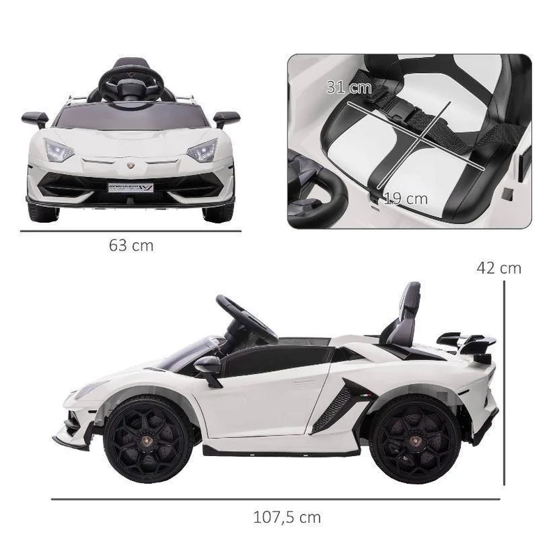 Lamborghini Aventador Kinder Elektroauto 12V mit Fernbedienung